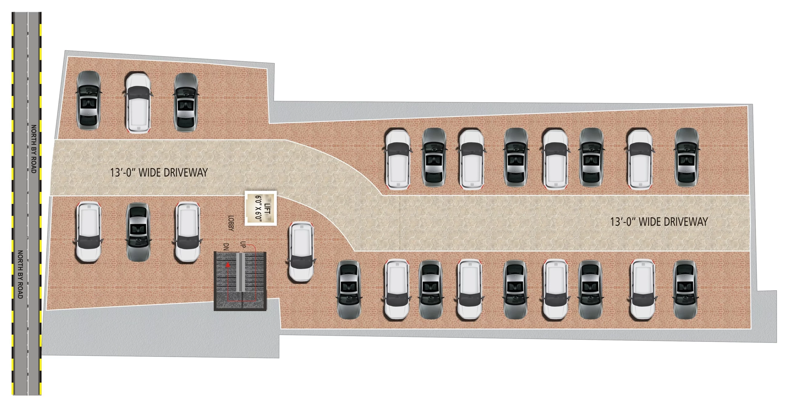 SV Sri Balaji Residency Car Parking Plan
