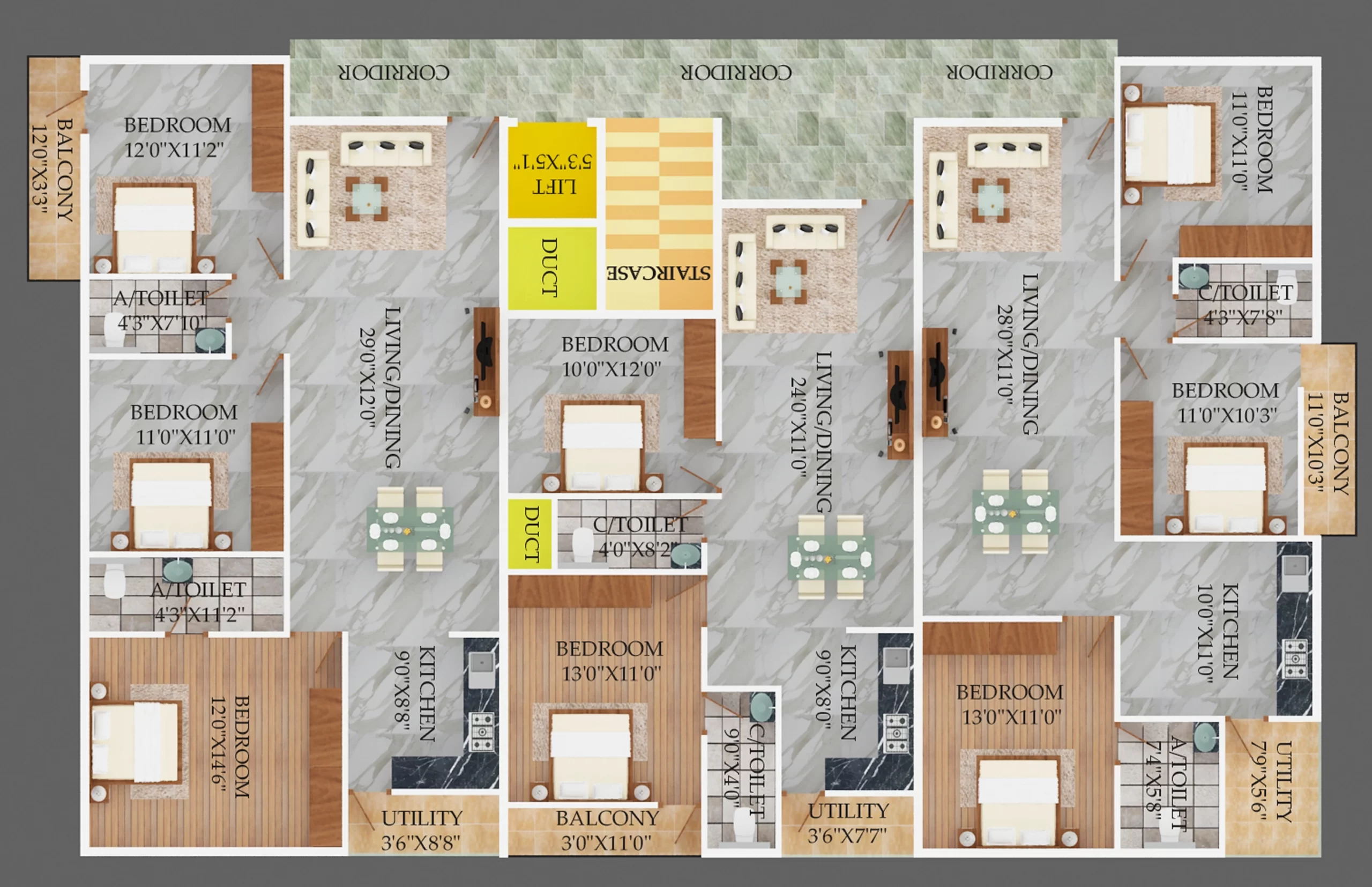 SV Sri Balaji Residency Floor Plan
