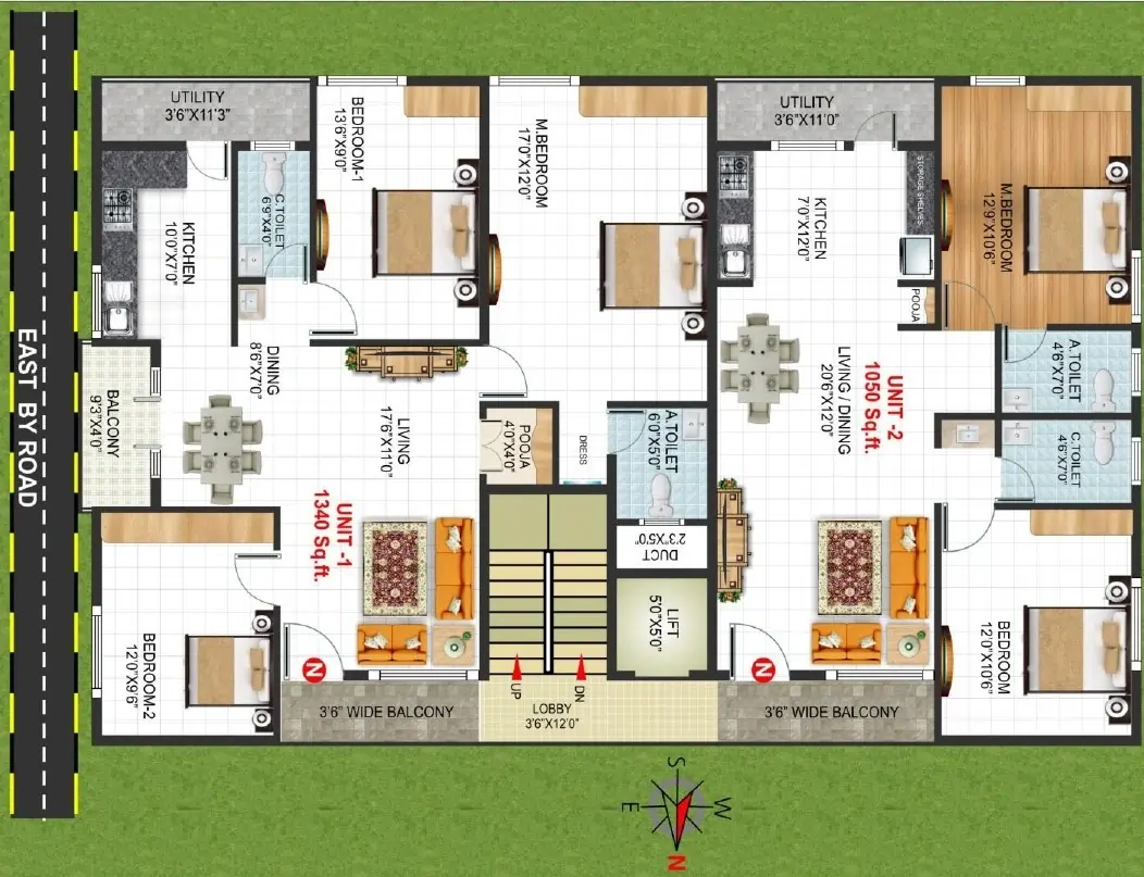 Sai Omkar Residency Floor Plan Layout